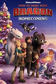 Jay Baruchel, America Ferrera, Liam Ferguson, and Madalyn Gonzalez in How to Train Your Dragon: Homecoming (2019)