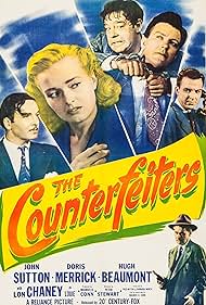 Lon Chaney Jr., Hugh Beaumont, Doris Merrick, and John Sutton in The Counterfeiters (1948)