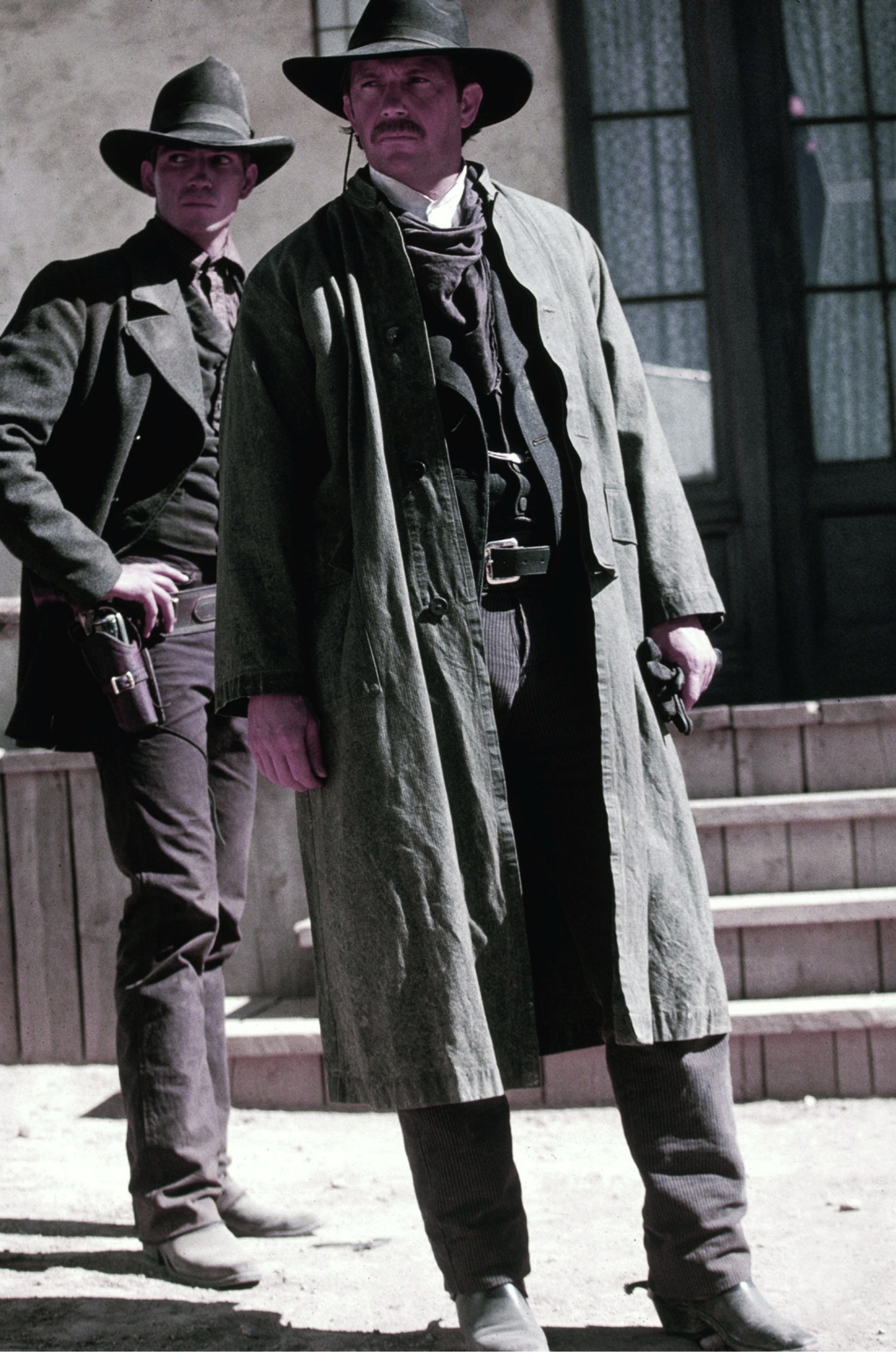 Kevin Costner and Jim Caviezel in Wyatt Earp (1994)