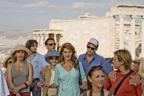 María Adánez, Nia Vardalos, and Alexis Georgoulis in My Life in Ruins (2009)