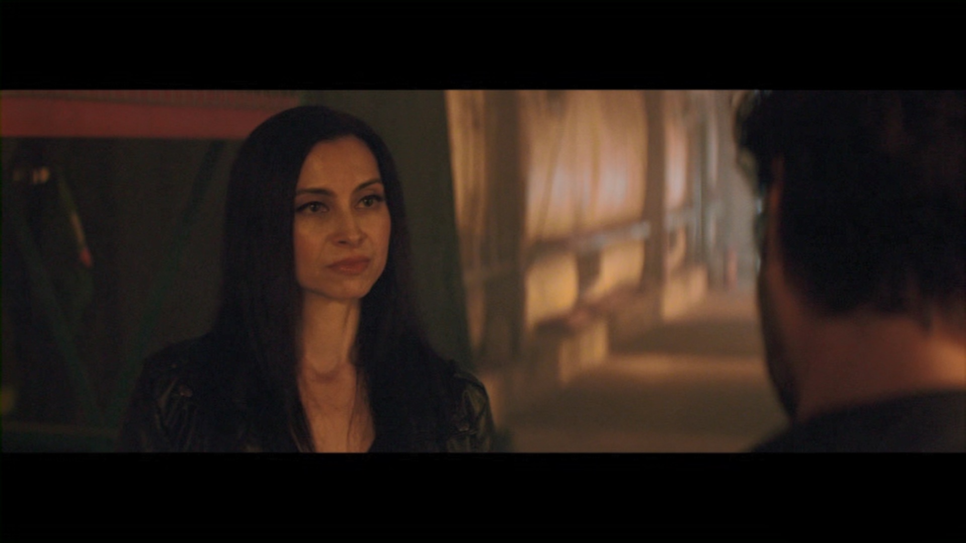 Still Shot from "Chimera Strain" with Jennifer Gjulameti and Henry Ian Cusick.