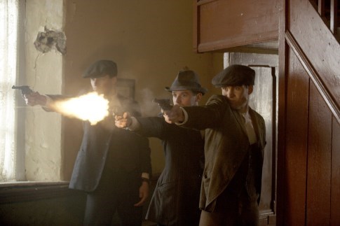 Cillian Murphy, Aidan O'Hare, and Pádraic Delaney in The Wind that Shakes the Barley (2006)