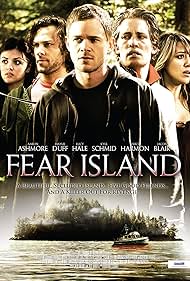 Aaron Ashmore, Haylie Duff, Kyle Schmid, Lucy Hale, and Jacob Blair in Fear Island (2009)