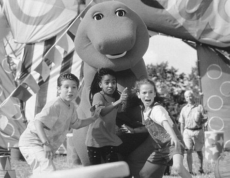 David Joyner, Trevor Morgan, Kyla Pratt, Diana Rice, and Bob West in Barney's Great Adventure (1998)