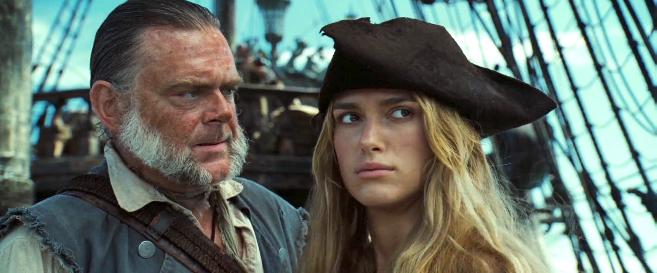 David Bailie, Keira Knightley, and Kevin McNally in Pirates of the Caribbean: Dead Man's Chest (2006)