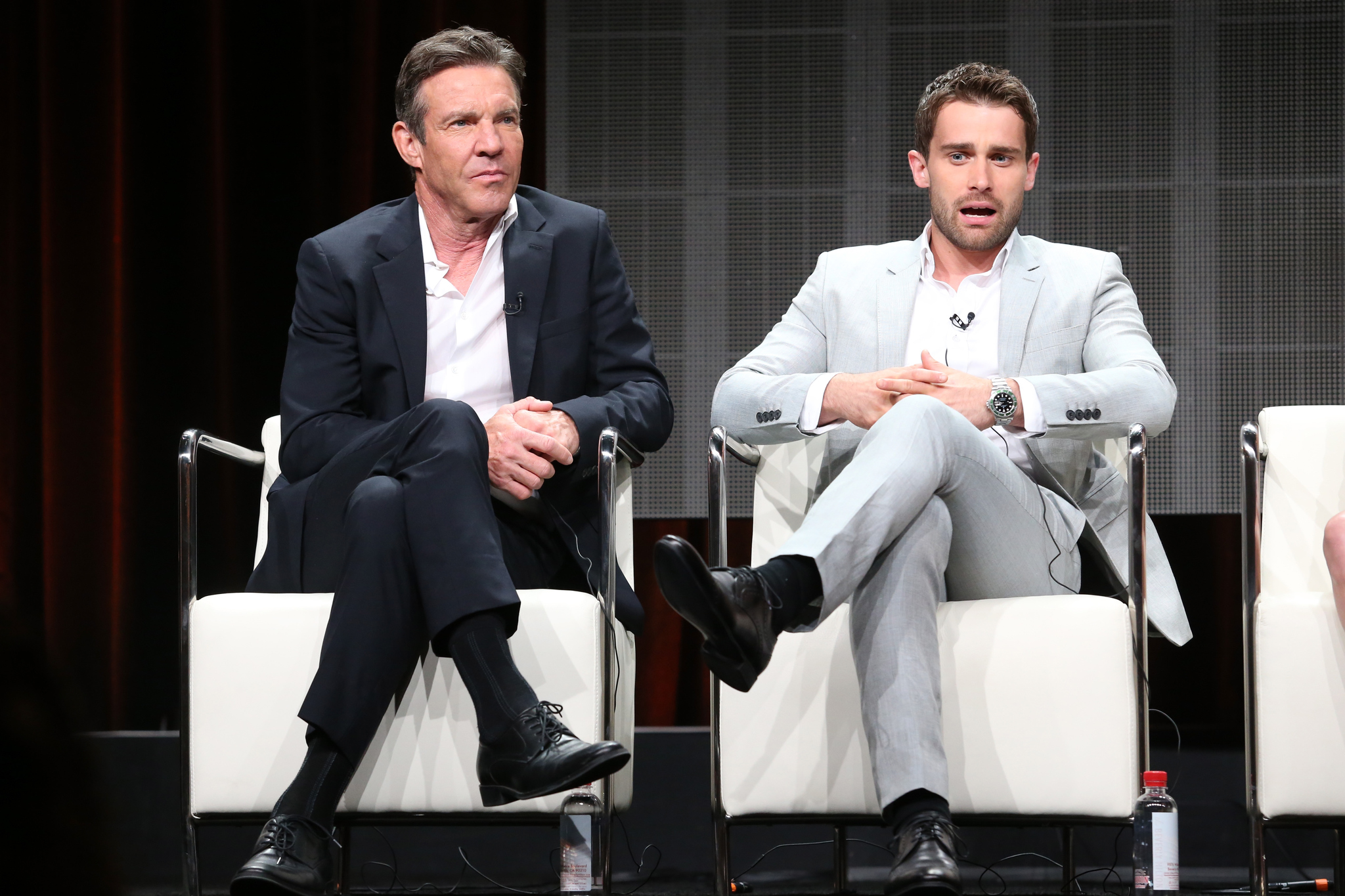 Dennis Quaid and Christian Cooke at an event for The Art of More (2015)