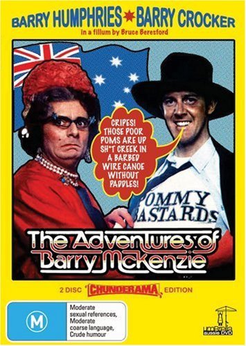 Barry Crocker and Barry Humphries in The Adventures of Barry McKenzie (1972)