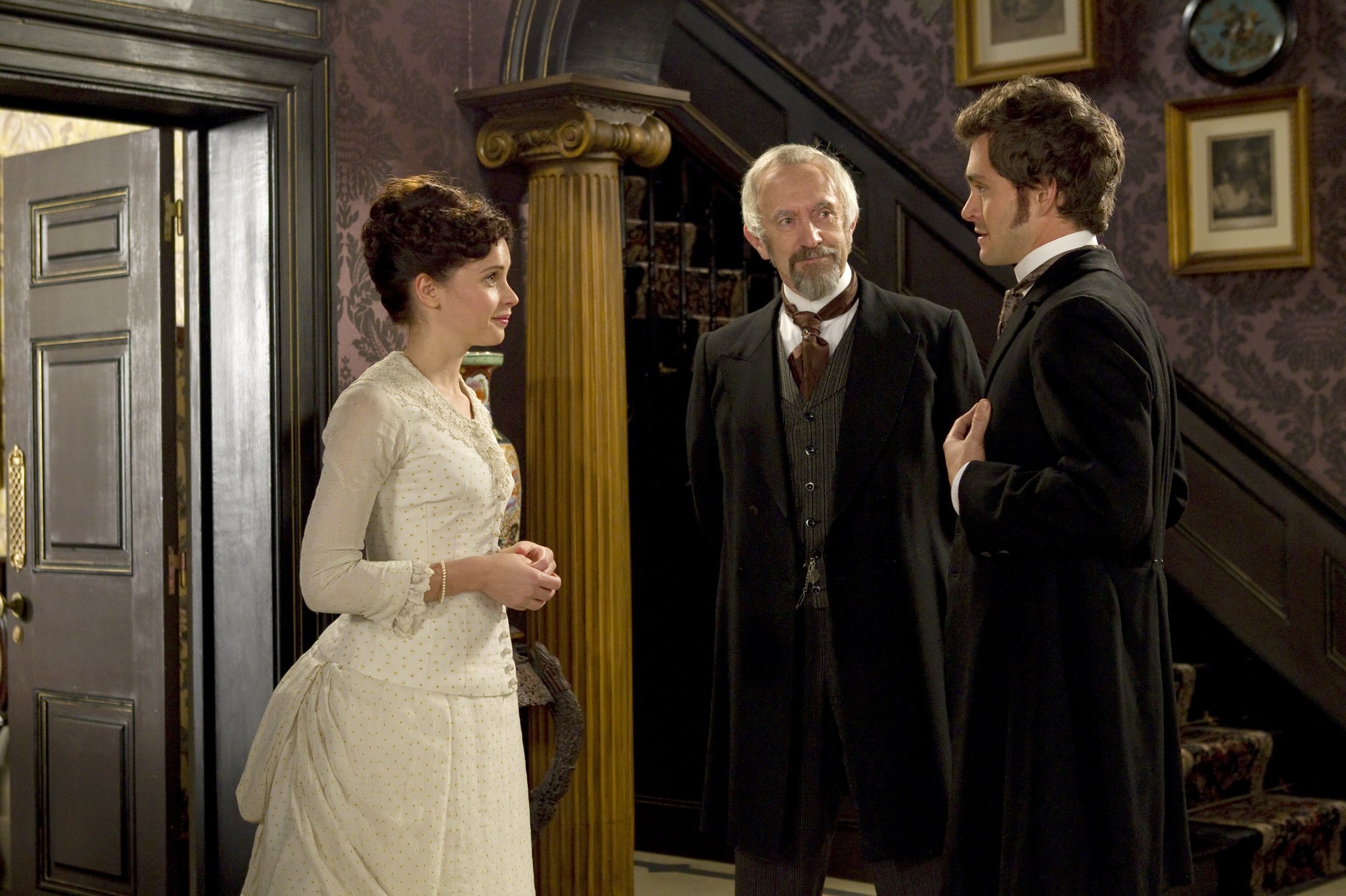 Jonathan Pryce, Hugh Dancy, and Felicity Jones in Hysteria (2011)