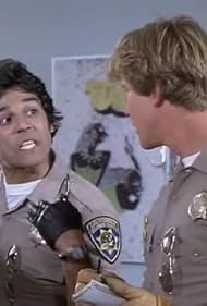 Erik Estrada and Larry Wilcox in CHiPs (1977)