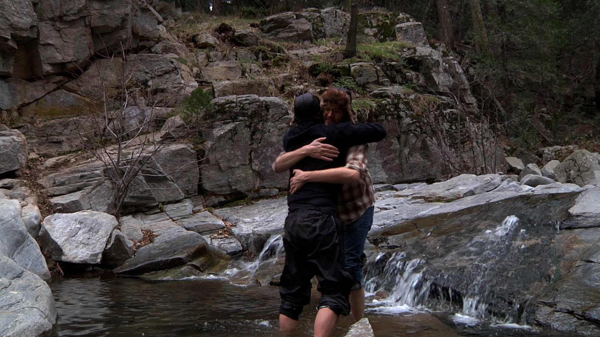 Mark Duplass and Patrick Brice in Creep (2014)