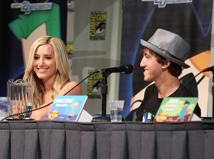 Ashley Tisdale and Vincent Martella at an event for Phineas and Ferb the Movie: Across the 2nd Dimension (2011)