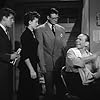 George Reeves, Phyllis Coates, Jack Larson, and Syd Saylor in Adventures of Superman (1952)