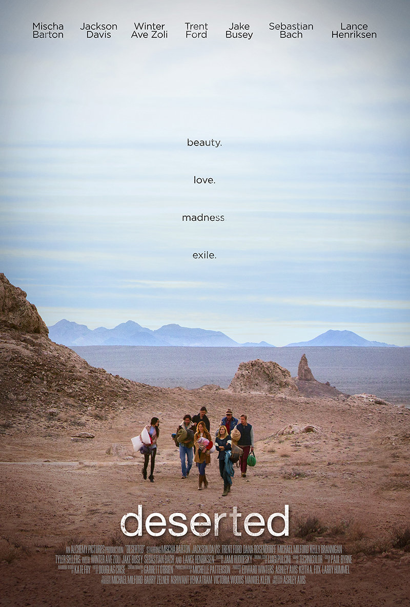 Mischa Barton, Trent Ford, Jackson Davis, Kelly Brannigan, Dana Rosendorff, Tyler Sellers, and Michael Milford in Deserted (2016)