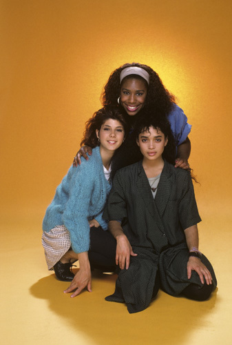 Marisa Tomei, Lisa Bonet, and Dawnn Lewis in A Different World (1987)