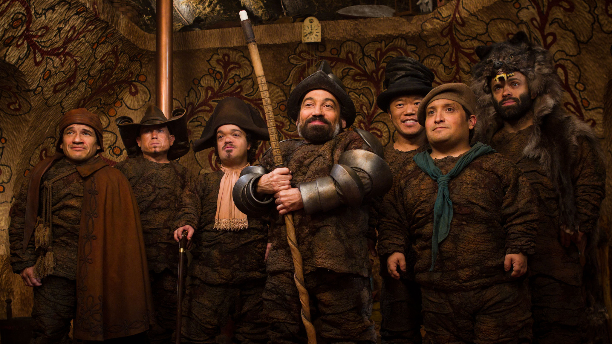 Martin Klebba, Mark Povinelli, Jordan Prentice, Danny Woodburn, Ronald Lee Clark, Joe Gnoffo, and Sebastian Saraceno in Mirror Mirror (2012)