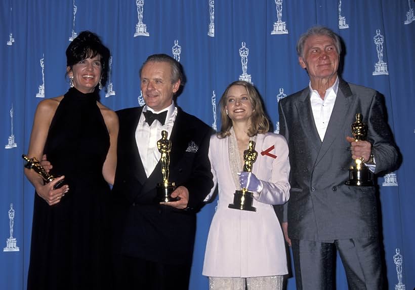 Jodie Foster, Anthony Hopkins, Jack Palance, and Mercedes Ruehl at an event for City Slickers (1991)