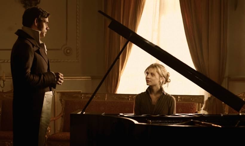 Still of Alexander Beyer and Clémence Poésy in War and Peace.