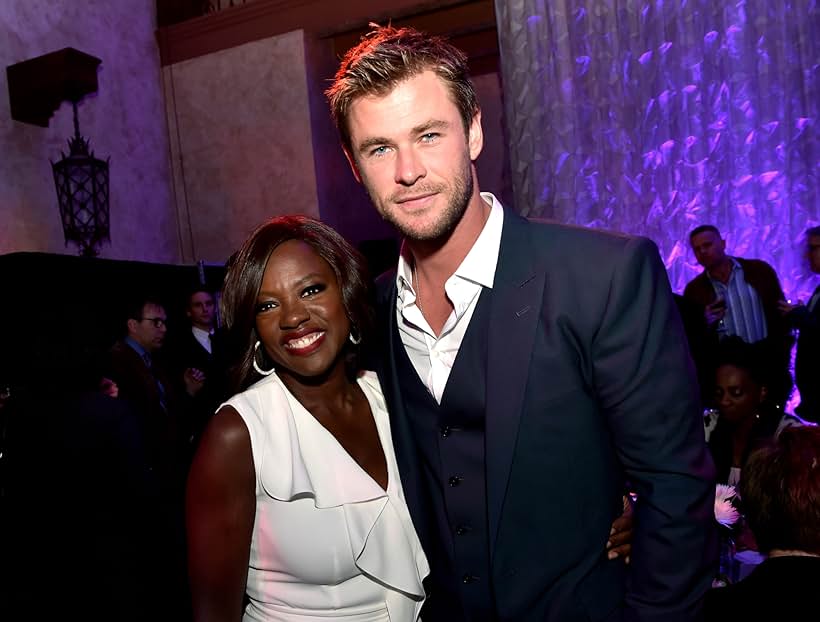 Viola Davis and Chris Hemsworth at an event for Blackhat (2015)