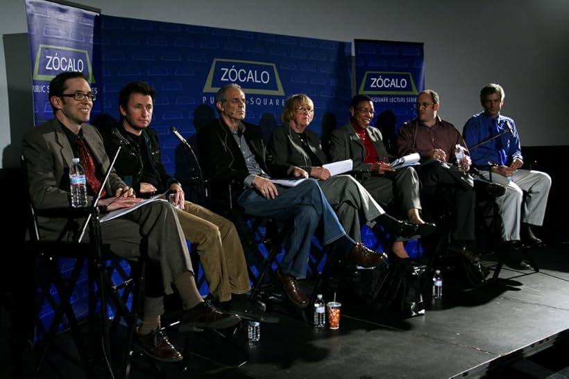 Jon Healey, Dmitry Shapiro, David R. Ginsburg, Kathryn Joosten, Kim Roberts Hedgpeth, Jonathan Handel, and Ron Ostrow at Zocalo Public Square, February 23rd, 2009, at The Skirball Center, Los Angeles