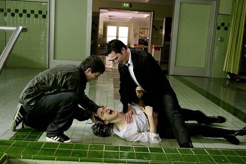 Keanu Reeves, Rachel Weisz, and Shia LaBeouf in Constantine (2005)