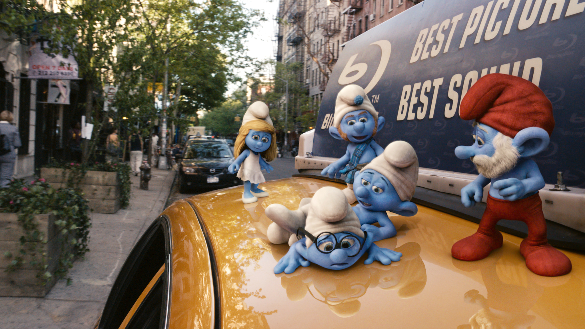 Alan Cumming, Jonathan Winters, Fred Armisen, George Lopez, and Katy Perry in The Smurfs (2011)