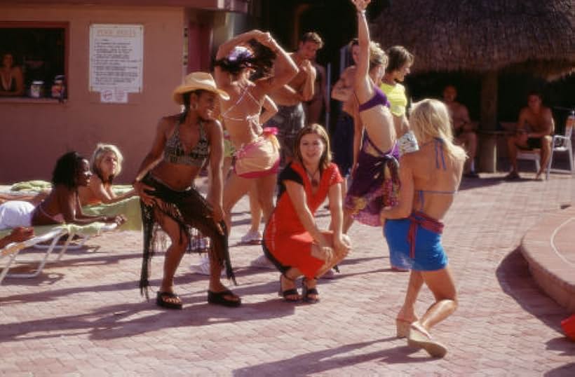 Best friends Kaya (Anika Noni Rose, wearing hat), Kelly (Kelly Clarkson, in red) and Alexa (Katherine Bailess) cut loose during the "Brighter Star" song and dance number.  (Background dancers are (l-r) Stacy Walker, Nancy Anderson, Laurie Sposit).