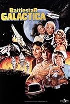 Noah Hathaway, Lorne Greene, Dirk Benedict, Richard Hatch, Maren Jensen, and Laurette Spang in Battlestar Galactica (1978)