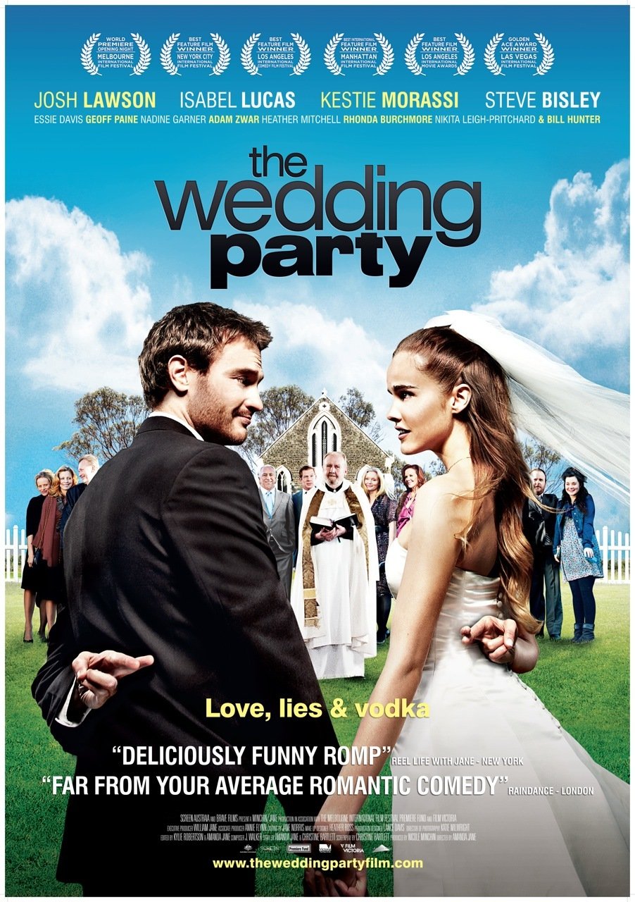 Steve Bisley, Rhonda Burchmore, Essie Davis, Nadine Garner, Bill Hunter, Josh Lawson, Alex Menglet, Heather Mitchell, Geoff Paine, Adam Zwar, Isabel Lucas, and Nikita Leigh-Pritchard in The Wedding Party (2010)