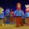 Christian Jacobs, Toodee, Muno, Foofa, Brobee, Lance Robertson, David Crespin, Erin Pearce, Adam Deibert, Emma Penrose, Amos Watene, Josh Bally, Charme Morales, and Plex in Yo Gabba Gabba! (2007)