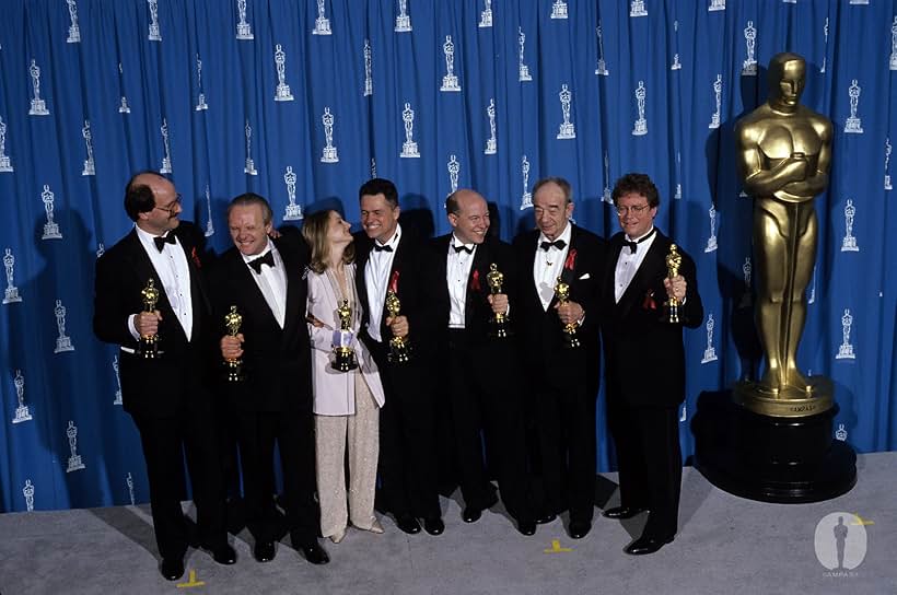 Jodie Foster, Anthony Hopkins, Jonathan Demme, Ron Bozman, Edward Saxon, Ted Tally, and Kenneth Utt at an event for The Silence of the Lambs (1991)