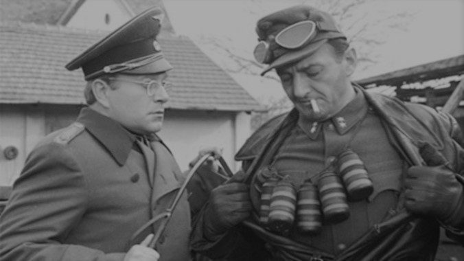 László Márkus and Imre Sinkovits in The Corporal and Others (1965)