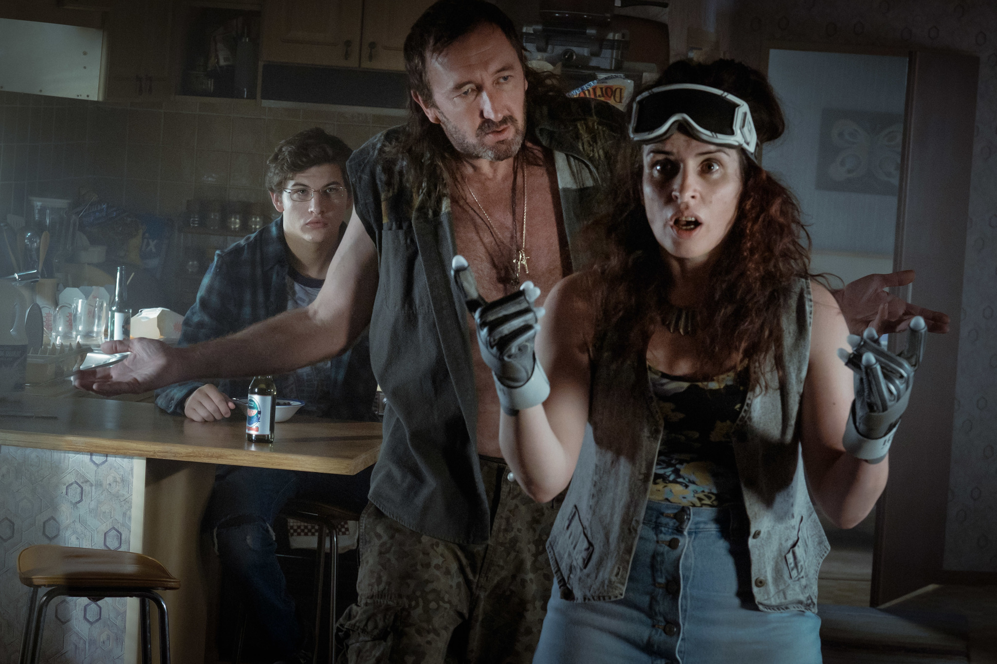 Ralph Ineson, Susan Lynch, and Tye Sheridan in Ready Player One (2018)