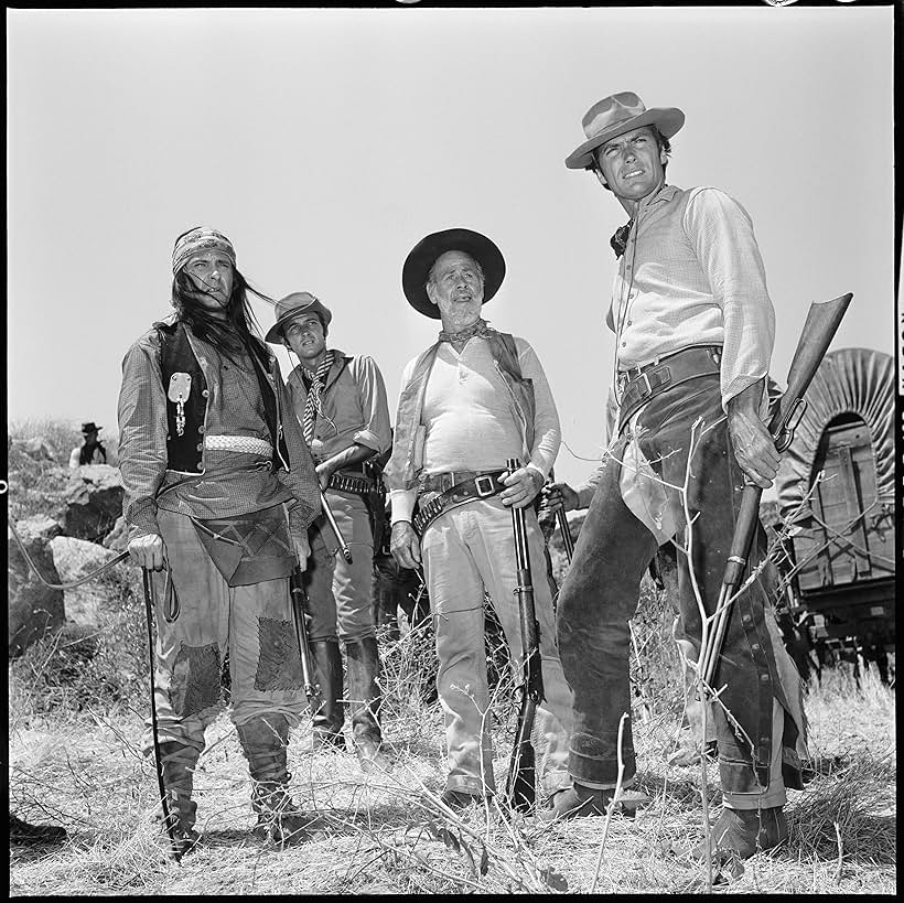 Clint Eastwood, Rip Torn, Paul Brinegar, and David Watson in Rawhide (1959)