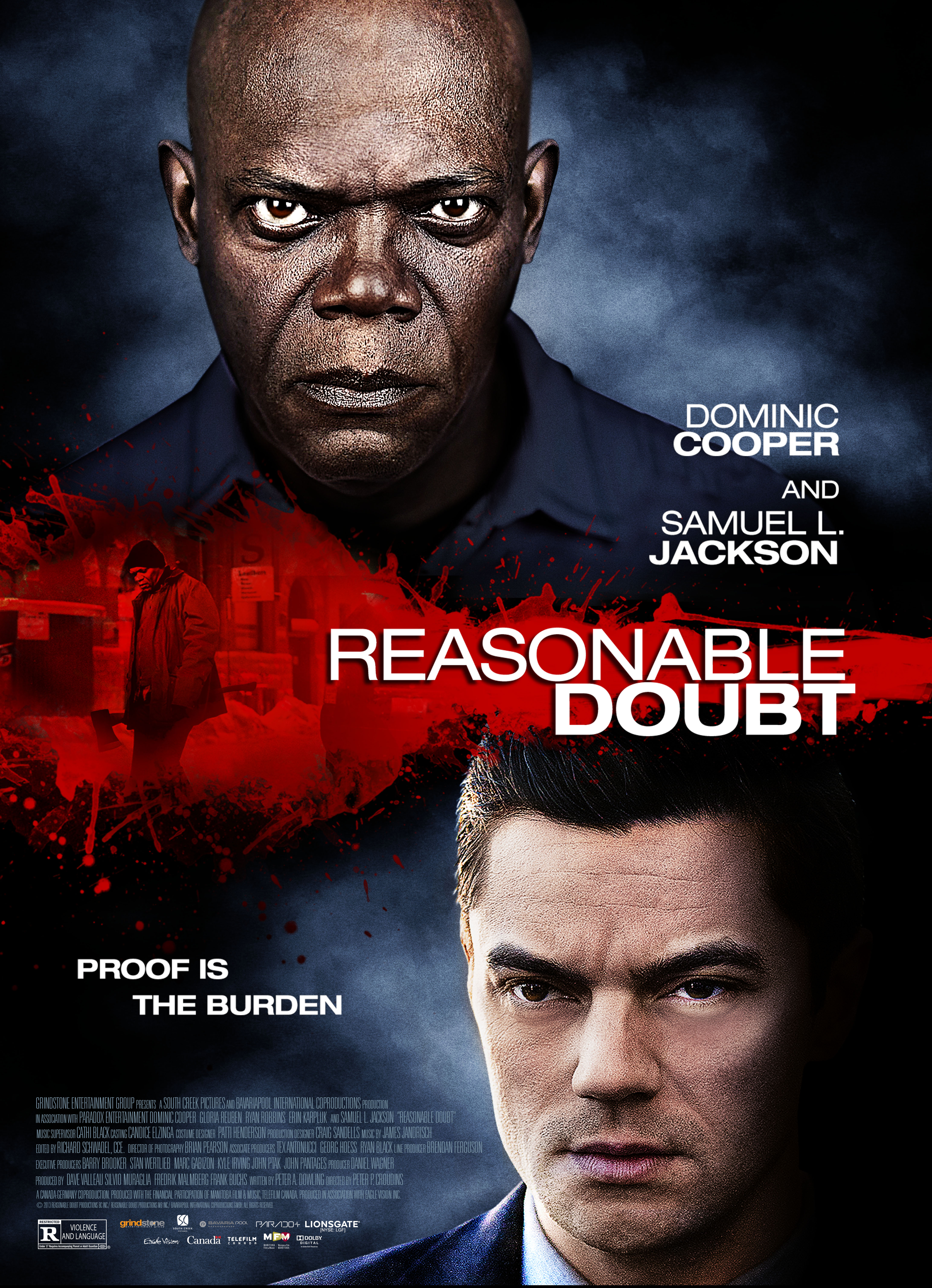 Samuel L. Jackson and Dominic Cooper in Reasonable Doubt (2014)