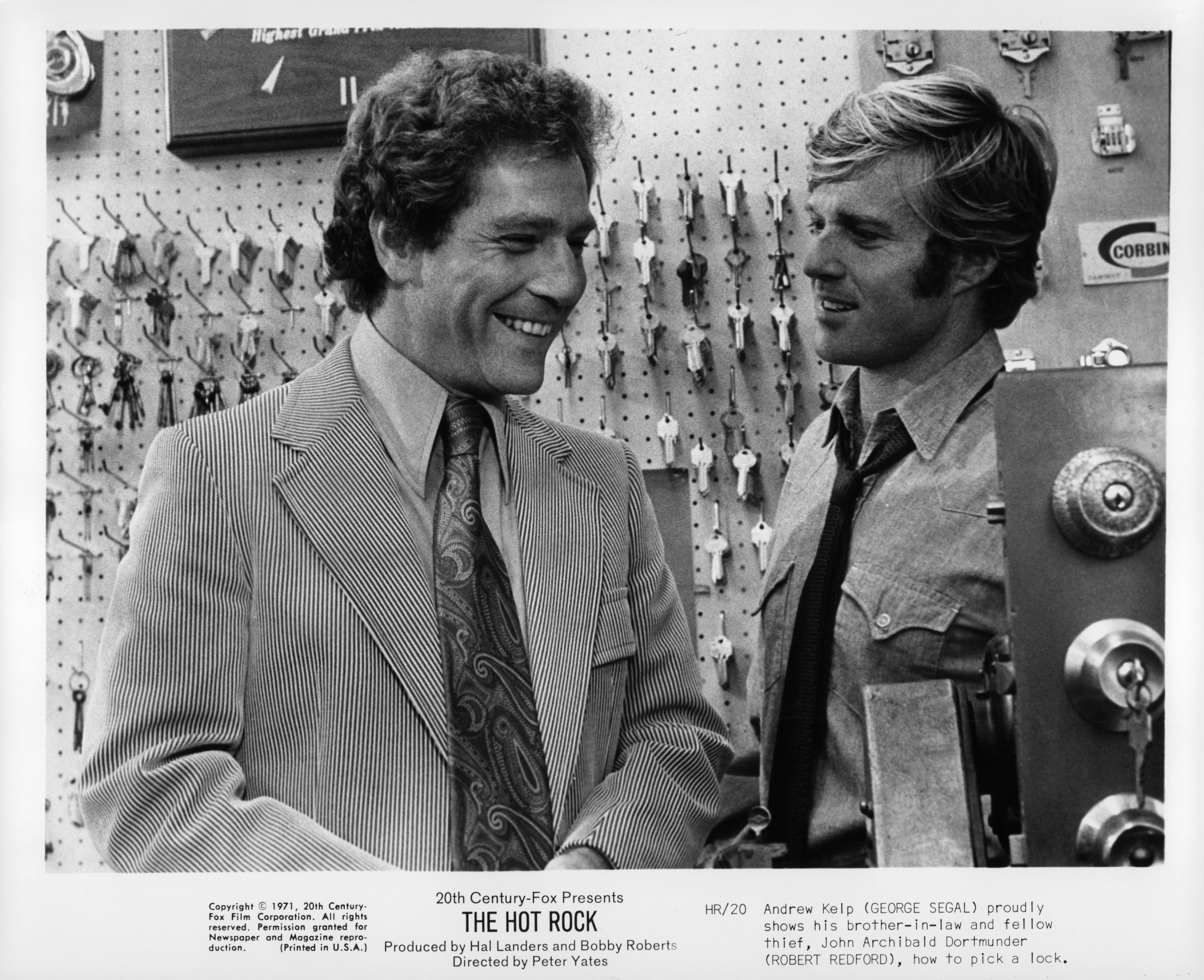 Robert Redford and George Segal in The Hot Rock (1972)