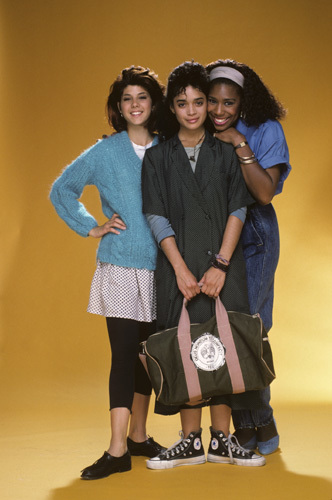 Marisa Tomei, Lisa Bonet, and Dawnn Lewis in A Different World (1987)