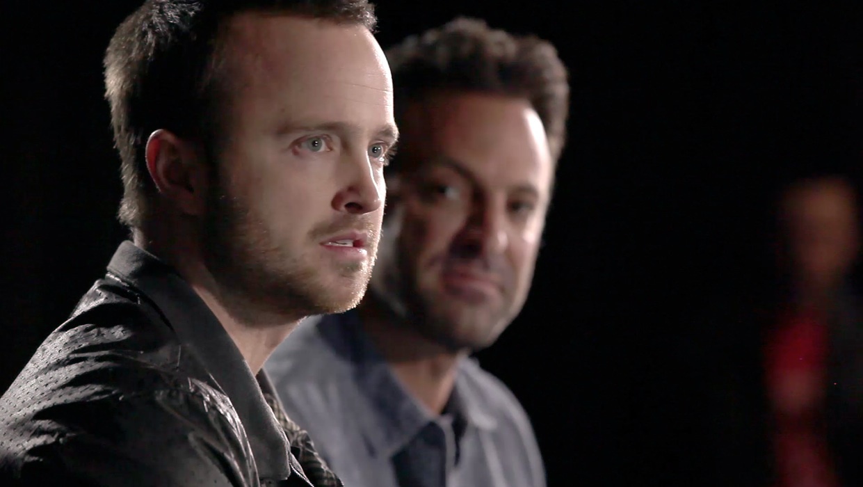 Aaron Paul and Scott Waugh in Need for Speed (2014)