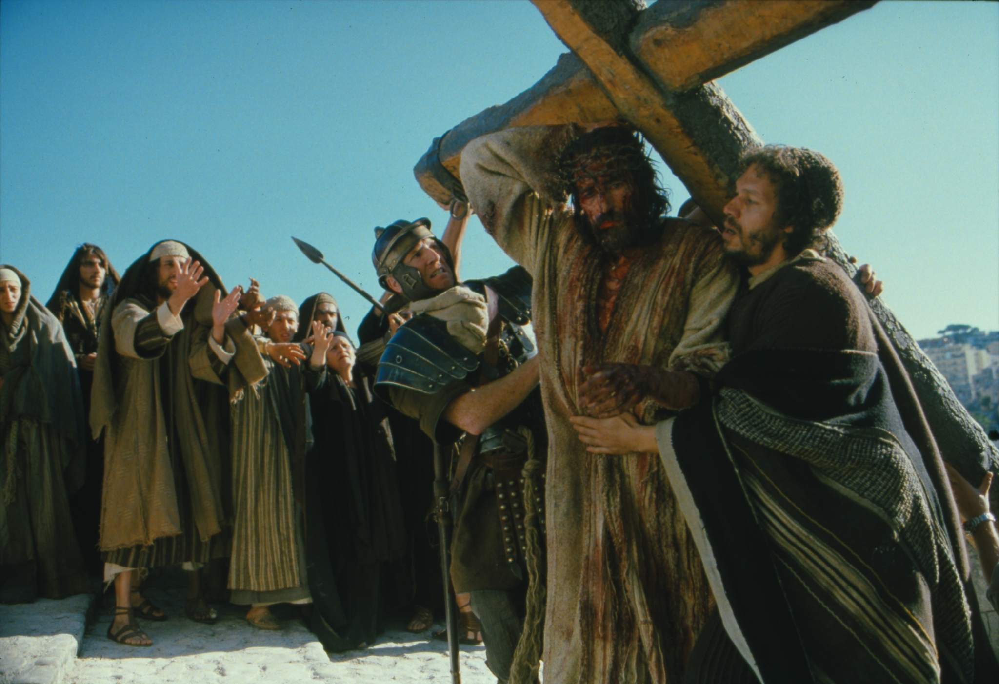 Jim Caviezel and Jarreth J. Merz in The Passion of the Christ (2004)