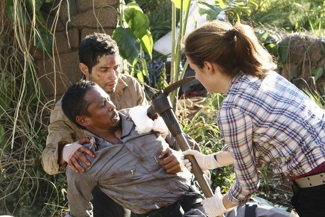 Caroline Dhavernas and Max Arciniega in Off the Map (2011)