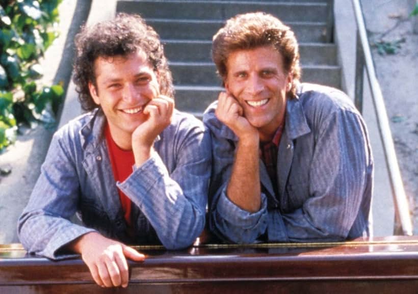 Ted Danson and Howie Mandel in A Fine Mess (1986)