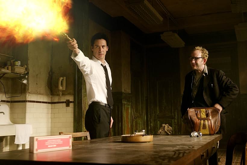 Keanu Reeves and Max Baker in Constantine (2005)