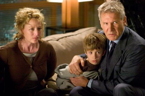 Harrison Ford, Virginia Madsen, and Jimmy Bennett in Firewall (2006)