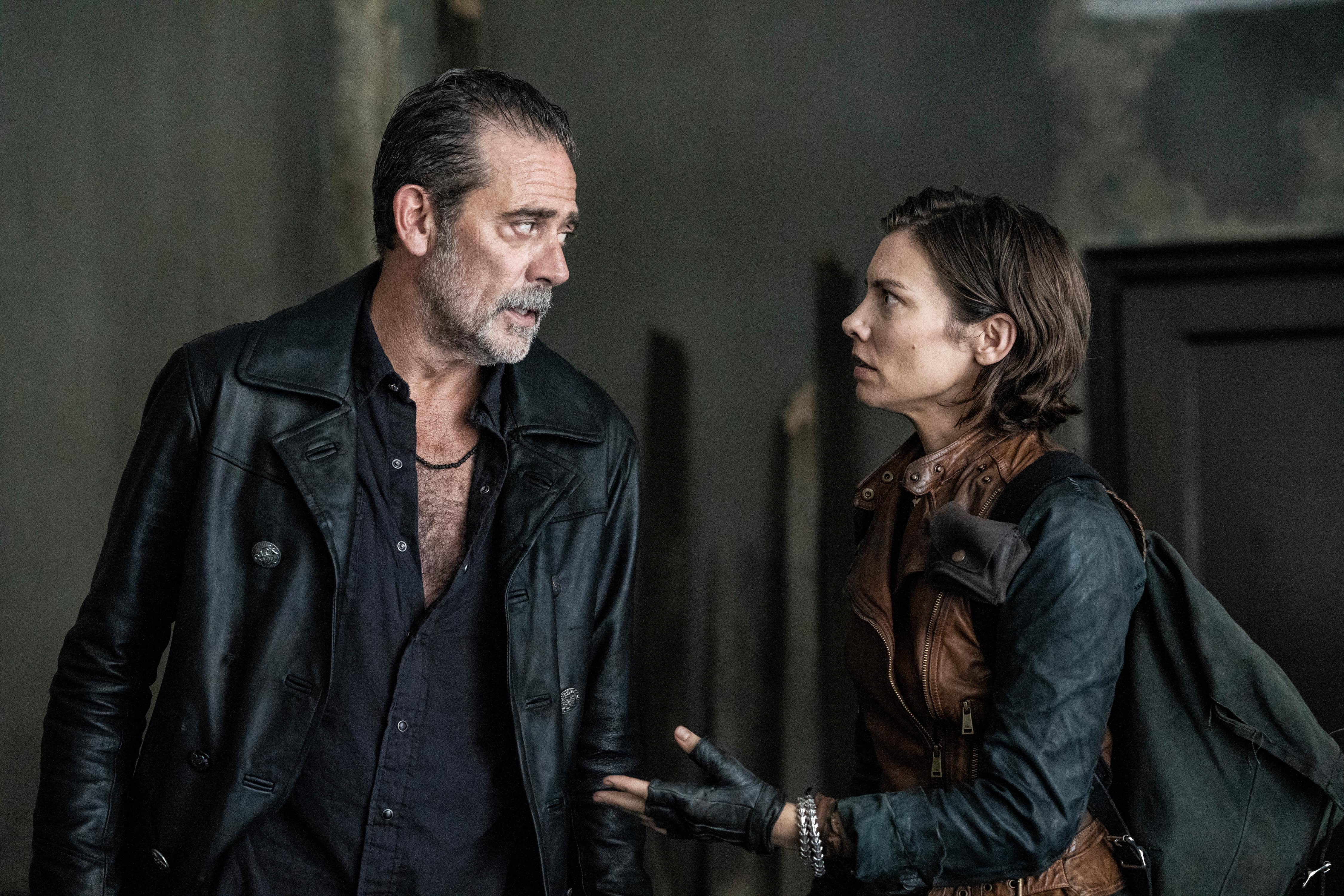 Jeffrey Dean Morgan and Lauren Cohan in The Walking Dead: Dead City (2023)