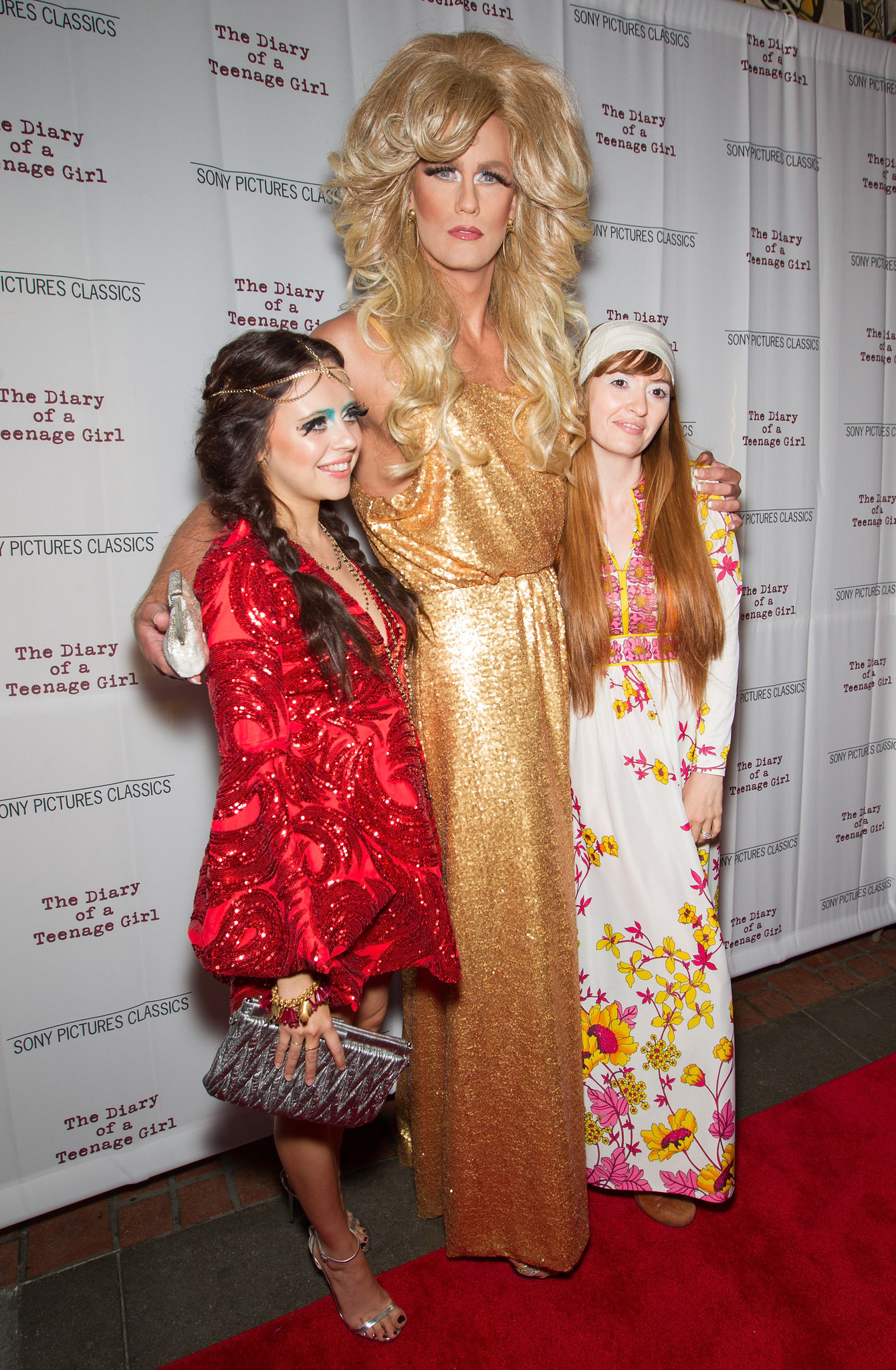 Alexander Skarsgård, Marielle Heller, and Bel Powley at an event for The Diary of a Teenage Girl (2015)