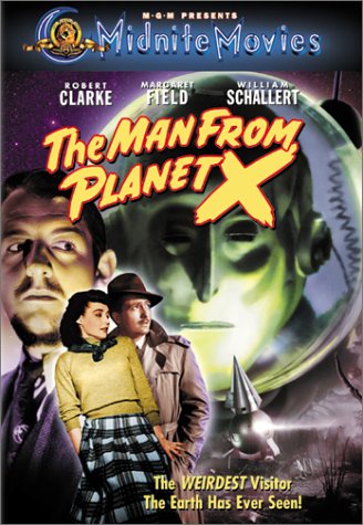 Robert Clarke, Margaret Field, Pat Goldin, and William Schallert in The Man from Planet X (1951)