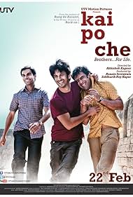 Amit Sadh, Sushant Singh Rajput, and Rajkummar Rao in Kai Po Che (2013)