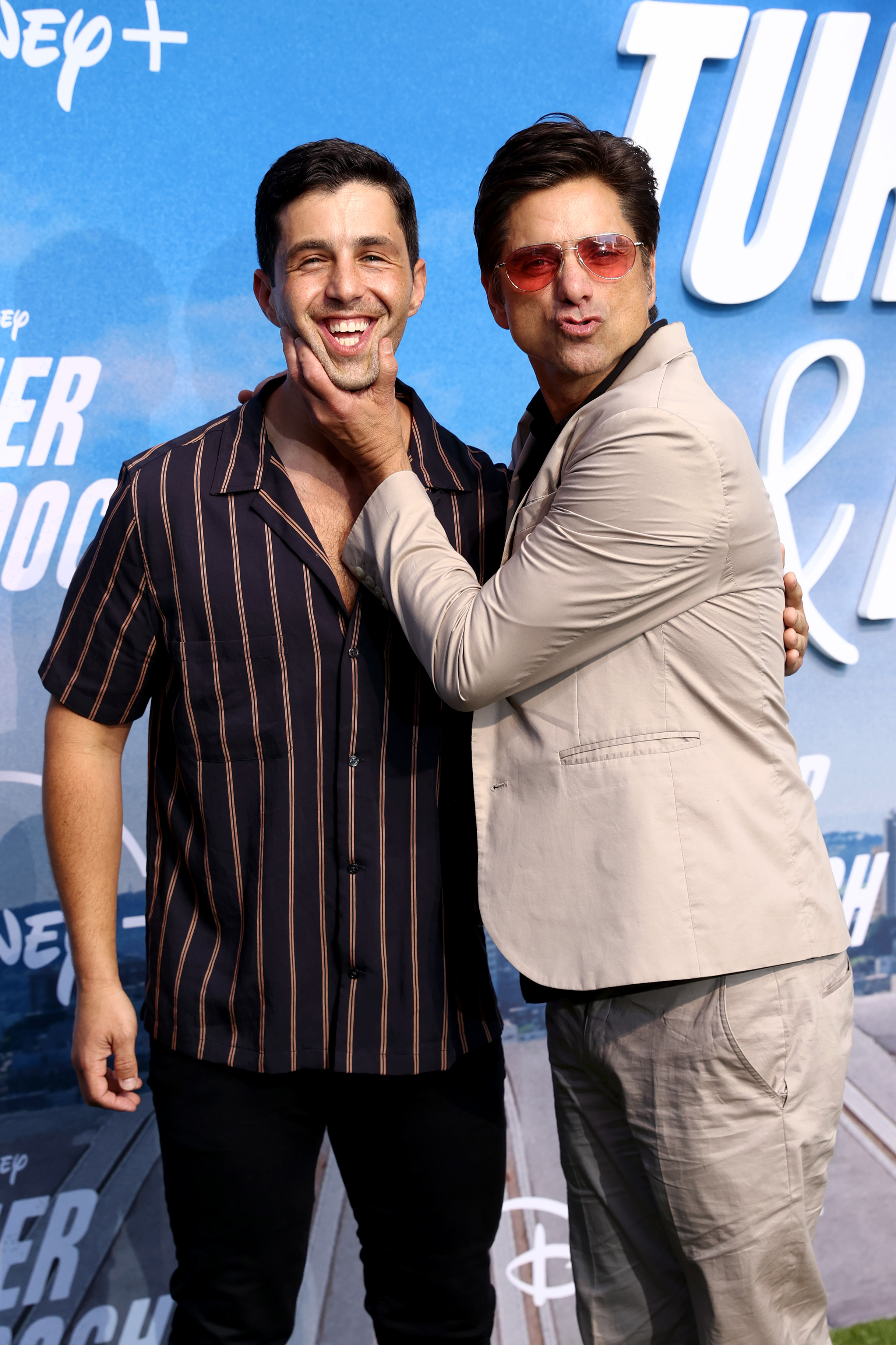 John Stamos and Josh Peck at an event for Turner & Hooch (2021)