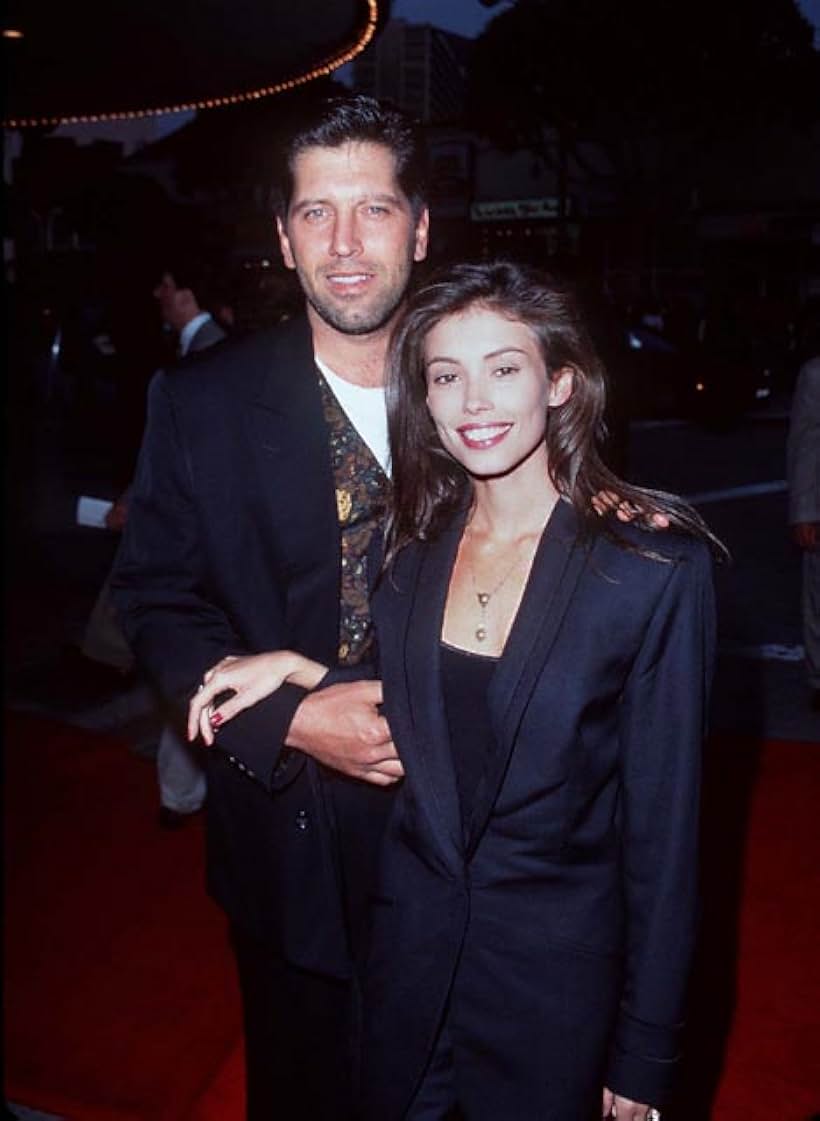 Jane March and Carmine Zozzora at an event for Die Hard with a Vengeance (1995)