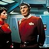 Kirstie Alley and Leonard Nimoy in Star Trek II: The Wrath of Khan (1982)