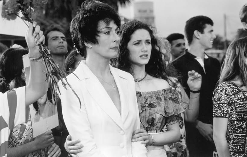 Trini Alvarado and Anjelica Huston in The Perez Family (1995)